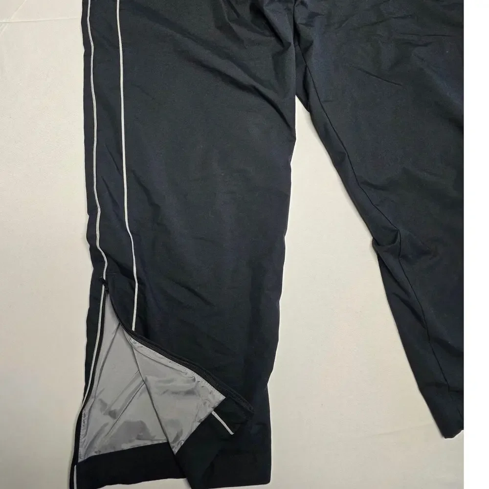 Nike Silver Tag Black Striped Baggy Sweatpants Vintage Y2K Size Xl